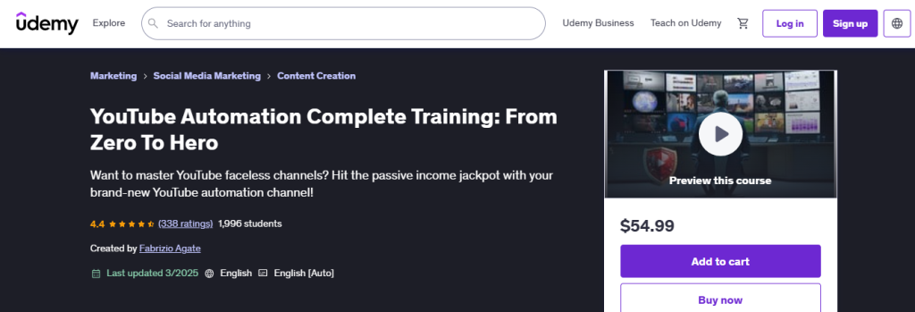 udemy - Learn YouTube Automation