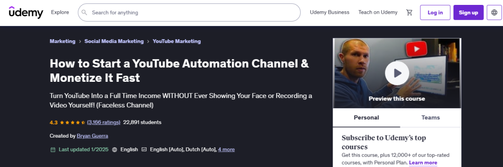 udemy - Learn YouTube Automation