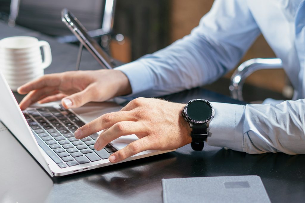 man typing - YouTube Automation course